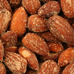 Smoked almonds